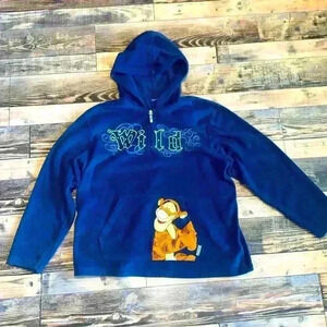 Vintage 90s Tigger fleece Hoodie size X-Large